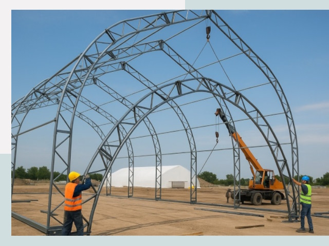 Монтаж ангаров в Минеральных Водах от 621 руб. - Надежно и быстро